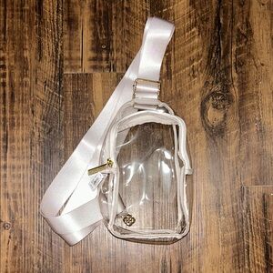 Kendra Scott Clear Crossbody Bag with Cream Accents
